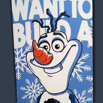 Olaf painted canvas