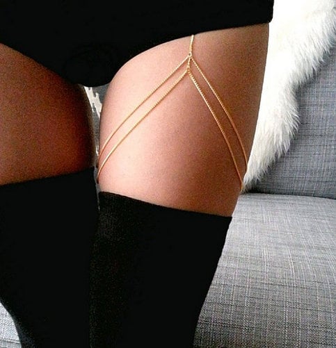 Double Drop Thigh Chain