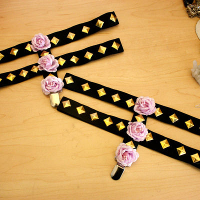 Rose garter straps ♥ - Thumbnail 2
