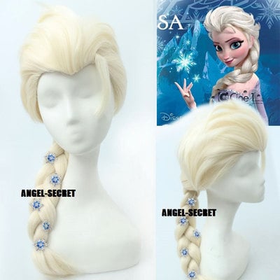 Hp11 5pcs/lot stu snow hairpins blue for movies frozen snow queen elsa cosplay costume wig