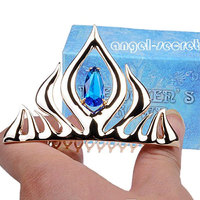 CR5 golden crown for Movies Frozen Snow Queen Elsa Cosplay Costume 24K gold-plating - Thumbnail 1