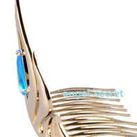 CR5 golden crown for Movies Frozen Snow Queen Elsa Cosplay Costume 24K gold-plating - Thumbnail 2