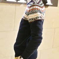 New Fashion Korean Style Round Neck Men Sweater 919SJ-K307F88-91-Blue - Thumbnail 1