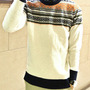New Fashion Korean Style Round Neck Men Sweater 919SJ-K307F88-91-Blue-3