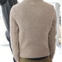 New Fashion Korean Style Round Neck Men Sweater 919SJ-K313F110-113-Coffee-2