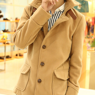 New fashion korean style long sleeves coat 922sj-y25-73-khaki