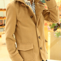 New Fashion Korean Style Long Sleeves Coat 922SJ-y25-73-Dark Gray - Thumbnail 3