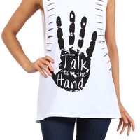Talk to the hand shirt - Thumbnail 1
