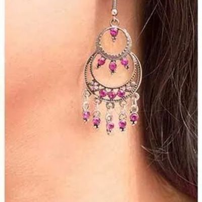 Pink earrings