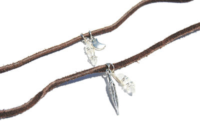 Leather Quartz Choker