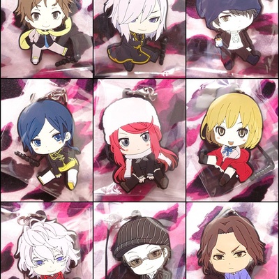 Devil survivor 2 - rubber strap - shijima daichi / sako makoto / akie yuzuru / ronaldo kuriki / ban airi / nitta io / torii jungo / houtsuin yamato - 