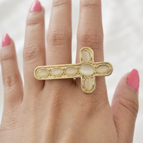 Double finger side cross ring
