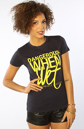 The Dangerous When Wet T-Shirt in Navy