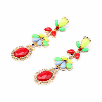Red & Yellow Statement Earrings 