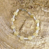 Citrine and Rutilated Quartz Bracelet - Thumbnail 2