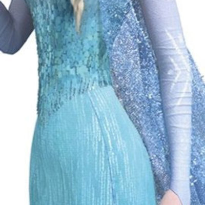 Rhinestone on sleeves for elsa dress frozen should purchase with dress - Thumbnail 3