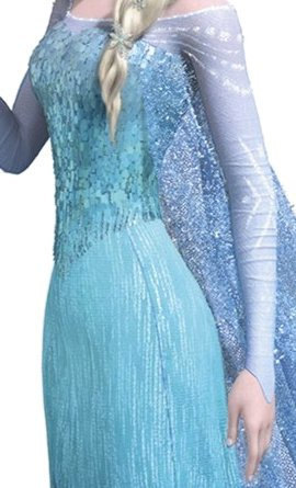 rhinestone on sleeves for Elsa dress Frozen should purchase with dress