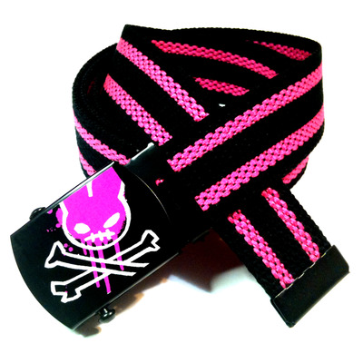 Spray drip nightmare lapin - canvas belt - by pink nightmare squad