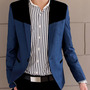 Free Shipping Long Sleeve Cotton Mens Suit Jackets 922SJ-F03-53-Black-3