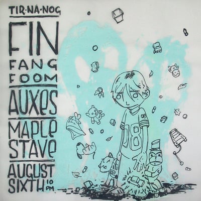 Fin fang foom, maple stave, raleigh, nc 2009