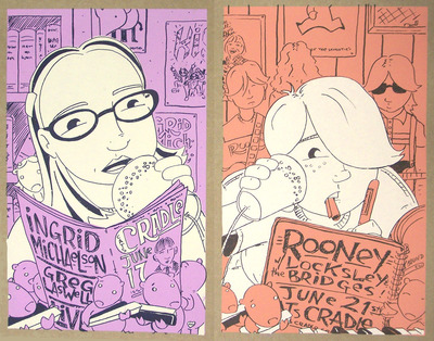 Ingrid Michaelson, Rooney uncut poster, Carrboro, NC 2008