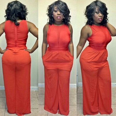 On me jumpsuit (red)