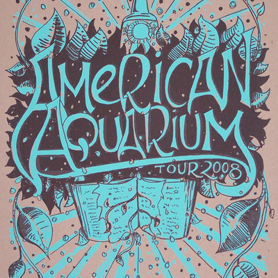 American aquarium tour print, 2008