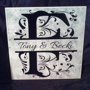 12 X 12 Family Name Sign