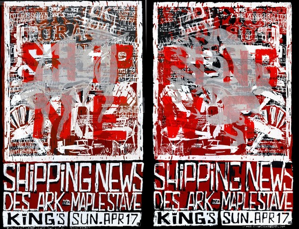Shipping News uncut poster, Raleigh, NC 2005