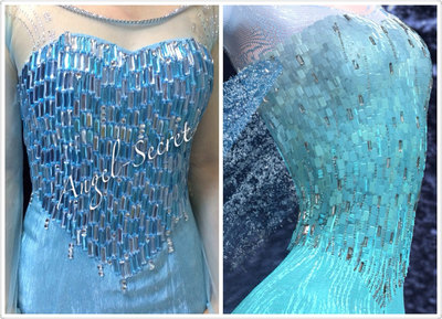 MAT24 material set for elsa dress!! DIY a Elsa dress!! frozen Cosplay Costume tailor handmade custom