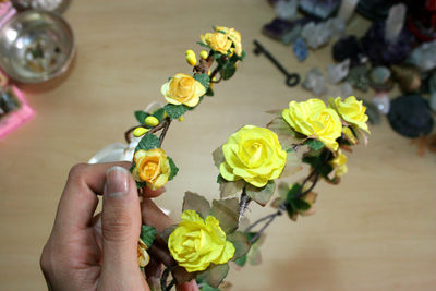 Yellow floral crown ♥