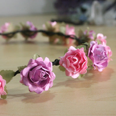 Pink lilac floral crown ♥
