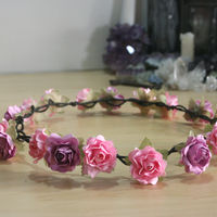 Pink Lilac floral crown ♥ - Thumbnail 1