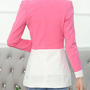 New Fashion Cotton Plain Womens Casual Suit Jackets FLA1131-A-6018-53-Rose-2