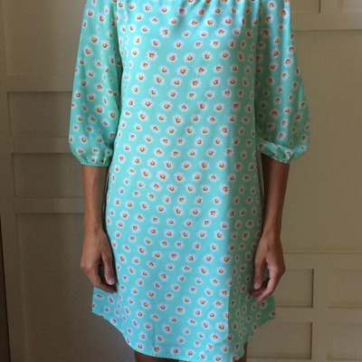 Mint daisy print shift dress - Thumbnail 5