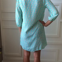 Mint Daisy Print Shift Dress - Thumbnail 3
