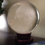 Large Quartz Crystal Ball 5" Diameter, Wicca, Pagan, Divination, Scrying, Occult-1