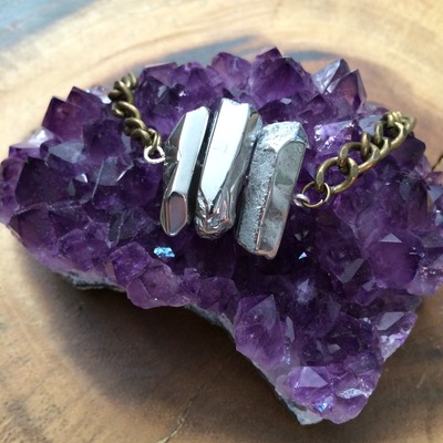 Deep mystic bracelet in silver