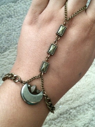 Lunar Love Hand Harness in Brass