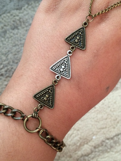 Boho Love Hand Harness in Mixed Metals