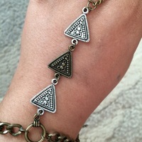 Boho Love Hand Harness in Mixed Metals - Thumbnail 1