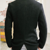 New Fashion Korean Style Long Sleeves Coat 925SJ-H07-123-Black - Thumbnail 2