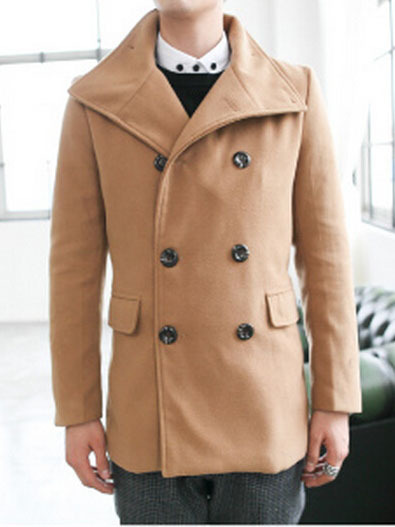 New Fashion Korean Style Long Sleeves Coat 925SJ-H08-103-Khaki