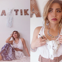 Moon Talon Necklace in Silver/Brass - Thumbnail 1