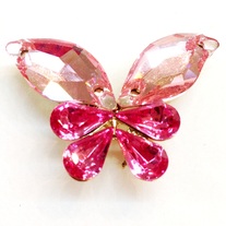 Pink Swarovksi Butterfly