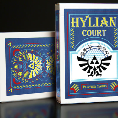 Blue hylian court playing cards