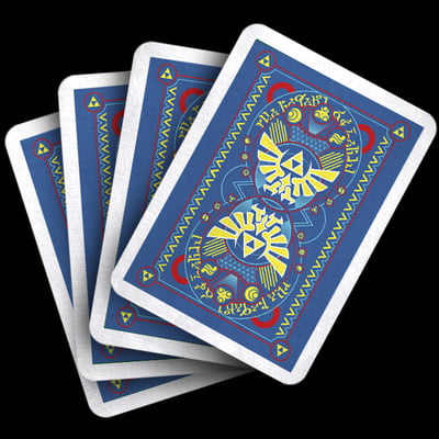 Blue bonus royal cards - hylian court playing cards