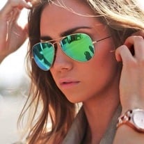 Shine Away Aviator Sunglasses 