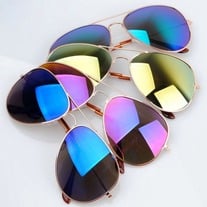 Mirrored Aviator Sunglasses