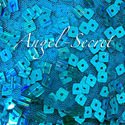 Mat5 frozen inspired elsa blue square sequins viscose mesh fabric 130cm wide - Thumbnail 4